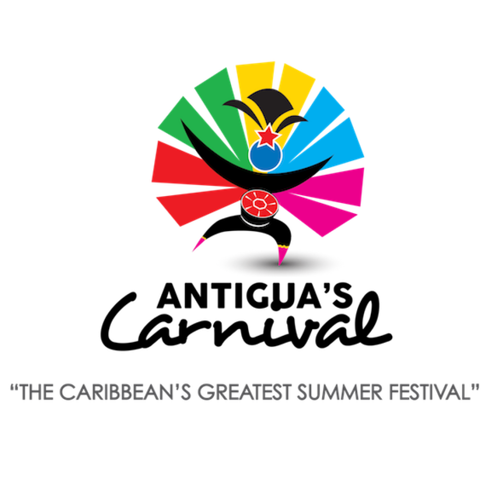 Antigua Carnival logo and slogan.