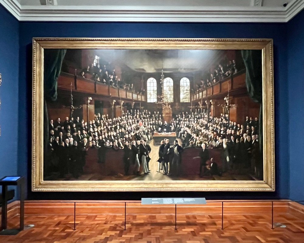 Houses of Commons 1833 painting by Sir George Hayter. Photo Credit: © Ursula Petula Barzey.